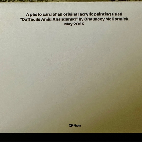 Greeting Card-Signed & #’d 5x7 print. Copy of original acrylic painting 1of 2 - Picture 4 of 7